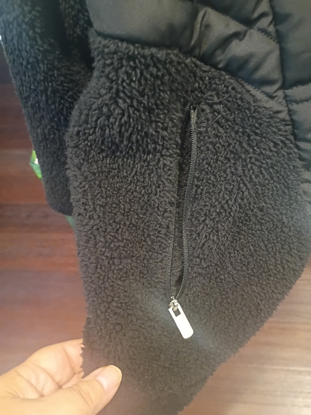 Maurices Black Quilted Jacket with Silver Zipper - Picture 6 of 8